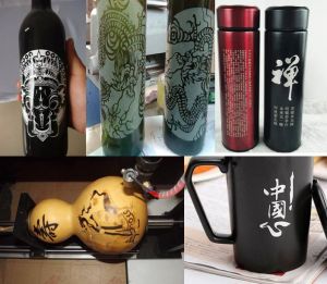 湘西土家族苗族自治州永顺县酒瓶葫芦工艺品激光雕刻机